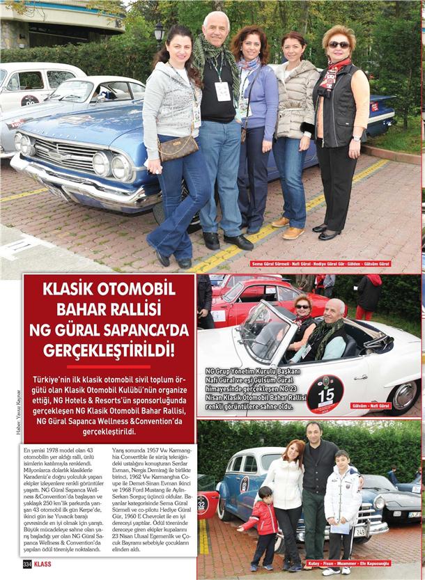 Klasik otomobil bahar rallisi NG Güral Sapancada gerçekleştirildi