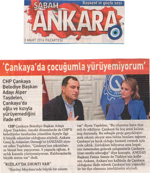 CHP Çankaya Belediye Başkan adayı Alper Taşdelen Ankara GİAD'ı ziyaret etti ile ilgili basındaki yansımalar