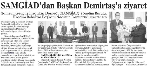 SAMGİAD'dan Başkan Demirtaş'a ziyaret