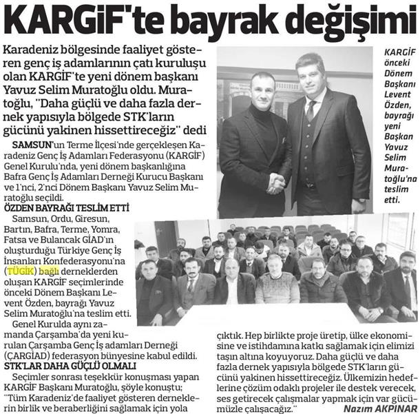 KARGİF'te bayrak değişimi