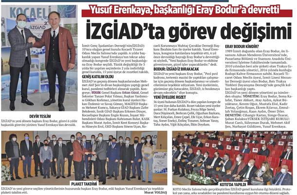 İZGİAD'ta görev değişimi