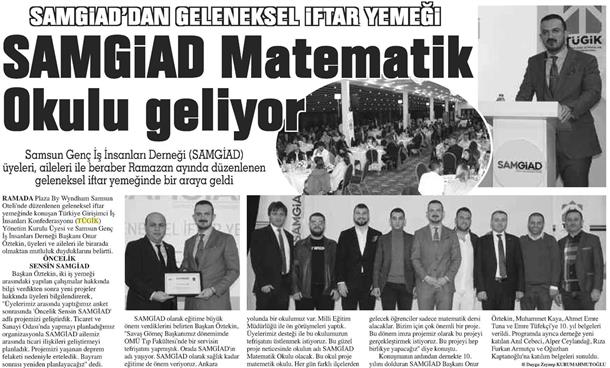 SAMGİAD'dan geleneksel iftar yemeği