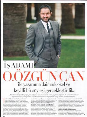 Ankara GİAD Yönetim kurulu başkan yardımcısı Özgün Can ile Alem dergisine yaşamına dair çok özel keyifli bir söyleyişi.