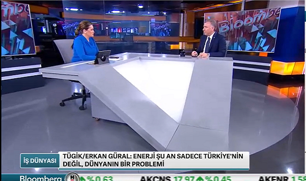 Sayın Erkan Güral, Bloomberg TV'de İş Dünyası programının konuğu oldu.