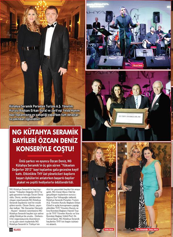 NG Kütahya Seramik bayileri Özcan Deniz konseriyle coştu