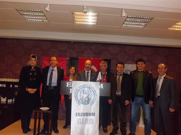 Mehmet Nuri Alim, yeniden Erzurum GİAD başkanlığına seçildi.