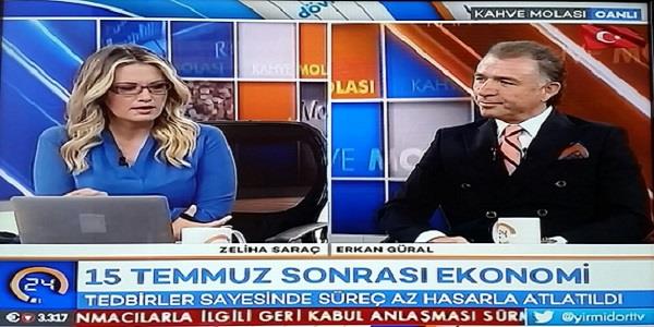 TÜGİK Genel Başkanı  Erkan GÜRAL, Kanal 24 TV’de canlı yayına katıldı