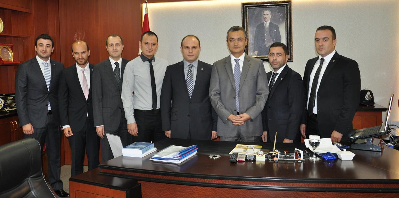Gaziantep GİAD yönetim kurulu üyeleri Gaziantep İl Emniyet Müdürü Ömer Aydın'ı ziyaret etti