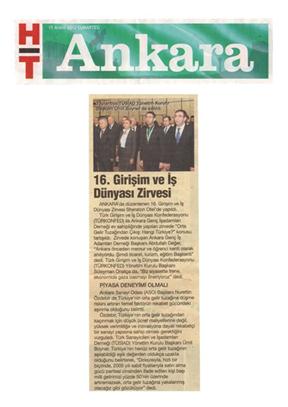 16. Girişim ve İş Dünyası Zirvesi.