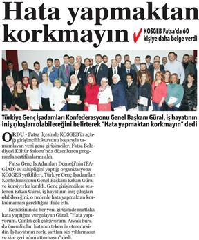 Hata yapmaktan korkmayın.
