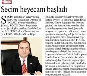 Seçim heyecanı başladı.