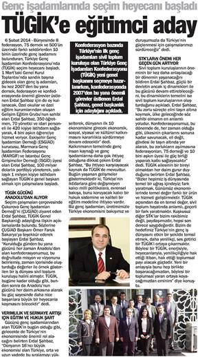 TÜGİK'e eğitimci aday.