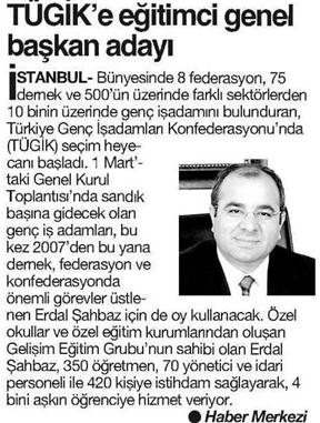 TÜGİK'e eğitimci genel başkan adayı.