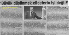 'Büyük düşünmek cücelerin işi değil.