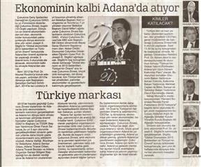 Ekonominin kalbi Adana'da.