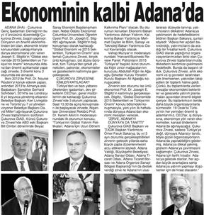 Ekonominin kalbi Adana'da.