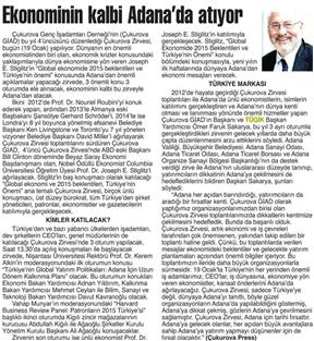 Ekonominin kalbi Adana'da atıyor.
