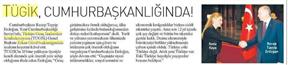 TÜGİK Cumhurbaşkanlığında.