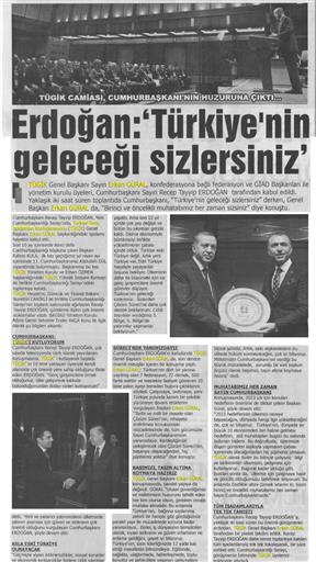 Türkiye'nin geleceği sizlersiniz.