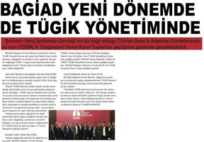 BAGIAD yeni donemde de TÜGİK yönetiminde.
