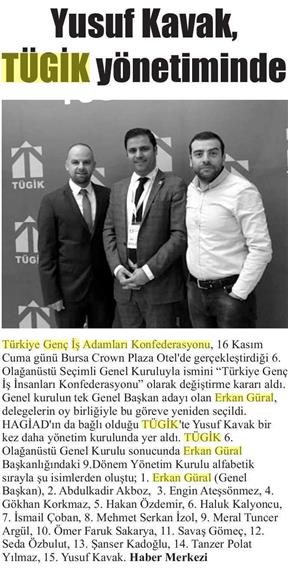 Yusuf Kavak, TÜGİK yönetiminde.