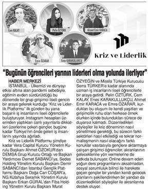  Bugünün öğrencileri yarının liderleri olma yolunda ilerliyor .