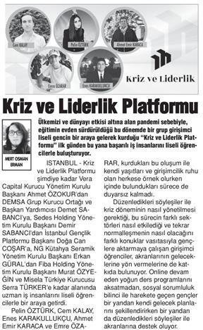 Kriz ve Liderlik Platformu.