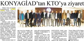 Konya GİAD 'tan KTO'ya ziyaret.