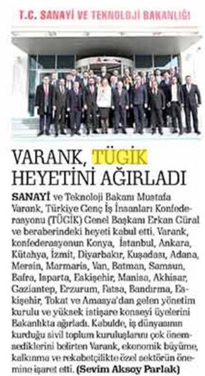 Bakan Varank, TÜGİK heyetini ağırladı.