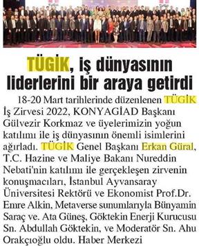 TÜGİK, iş dünyasının liderlerini bir araya getirdi.