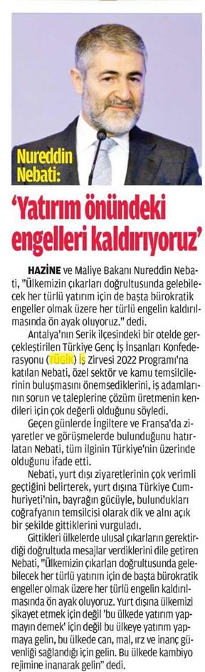 'Yatırım önündeki engelleri kaldırıyoruz'.