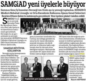 SAMGiAD yeni üyelerle büyüyor.