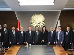 Sanayi ve Teknoloji Bakanı Mehmet Fatih Kacır, TÜGİK Yönetimini makamında kabul etti